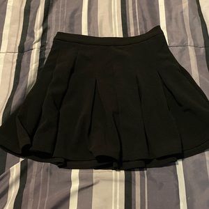 SHEIN skater skirt in black.